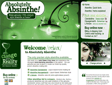 Tablet Screenshot of absolutelyabsinthe.com